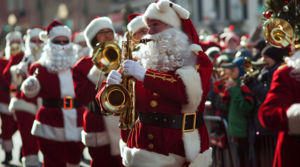 Colorful floats and lively marching bands in a festive parade celebrating community togetherness and joy.