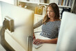 © ArcursPI/peopleimages.com - Computer, working and home office desk with woman and freelance writing in the study with tech. Entrepreneur, online and digital job with blog writer and internet for article post for website above