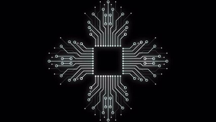 Aufkleber - PNG Alpha.Abstract digital dot line particle data background connecting technology concept.