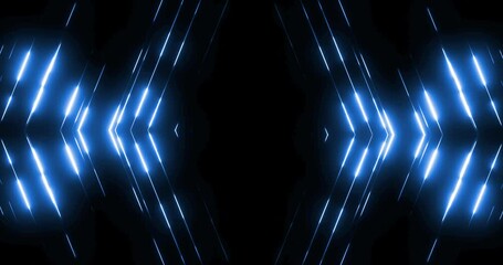 Wall Mural - background,futuristic movement of blue matrix digital glow vertical lines, technology and cyber secu