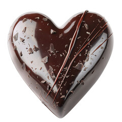 Wall Mural - heart shaped chocolate