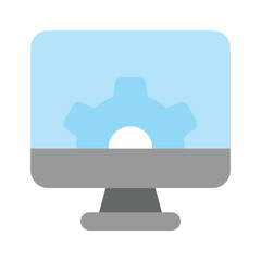 Wall Mural - get this amazon icon of computer setting in modern style