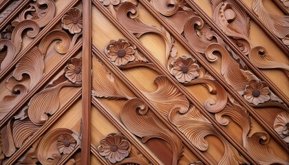 Wall Mural - door in the garden, wallpaper church of st john the baptist, close up of wood texture, wood texture background,  shot showcasing a wooden wall adorned and detailed pattern of wood grains and textures