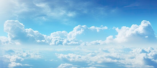 Poster - Sky and Cloud on the Natural background. Creative banner. Copyspace image