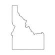 © Mahnoor - Idaho, state of USA map isolated on transparent background