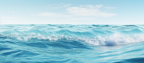 Aufkleber - Sea waves in broad daylight. Creative banner. Copyspace image