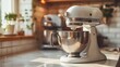 © Lucky_jl - The photo shows a silver KitchenAid stand mixer on a kitchen counter