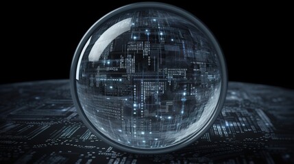 Visualize a concept where digital information is visually escaping from a secure environment to symbolize a data leak