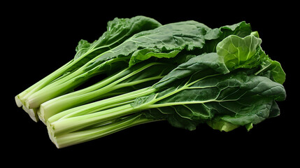 Wall Mural - Isolated Chinese broccoli vegetables against a background.