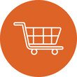 © MuhammadAsfandyar - Shopping cart line circle icon
