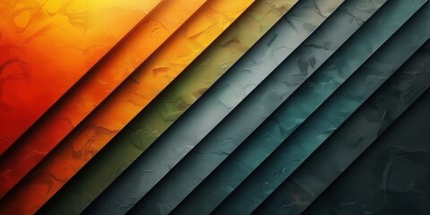 Wall Mural - modern gradient background from dark green to orange