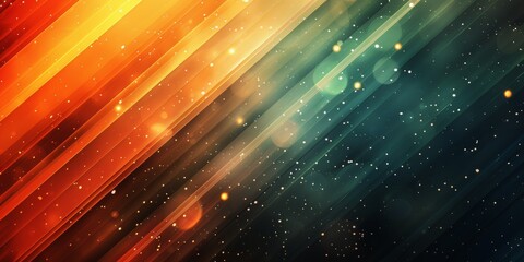 Wall Mural - modern gradient background from dark green to orange