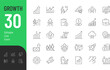 © Giorgi - Growth Line Editable Icons set. Vector illustration in modern thin line style of progress icons: success, increase, evolution, and other. Pictograms and infographics for mobile apps.