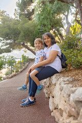 Canvas Print - People on the streets in Monaco Monte Carlo,