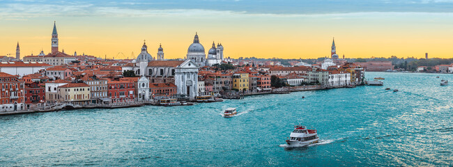 Wall Mural - Panoramic view of Venice Skyline, Italy.