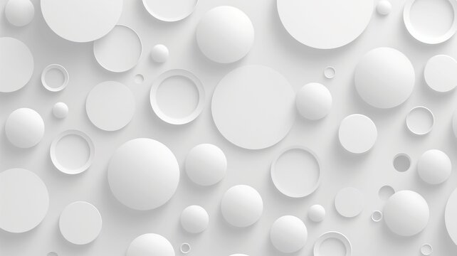 White abstract background with circles