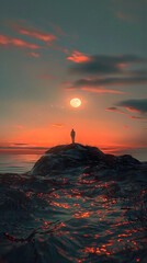 Wall Mural - sunset astronomy outdoors nature.