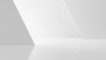 Wall Mural - abstract futuristic empty floor and room sci-fi corridor with light for showcase,room,interior,displ