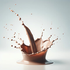 Wall Mural - Chocolate milk splashy