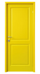 Sticker - PNG Yellow painted door white background architecture protection.