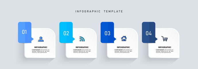 Wall Mural - Presentation business infographic template vector.
