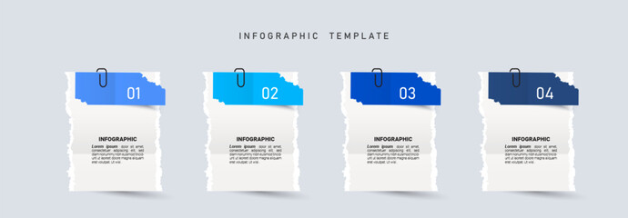 Fototapete - Presentation business infographic template vector.