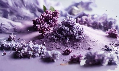 Wall Mural - lavender flowers in a vase