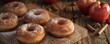 © Viacheslav - Making apple cider donuts for National Apple Cider Day, November 18th, sweet treats and apple goodness, 4K hyperrealistic photo.