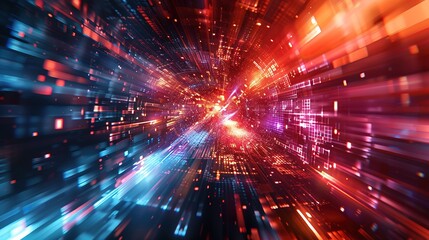 technology abstract background in color space with a high resolution