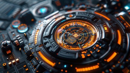 HUD digital futuristic user interface design
