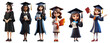 © Rawpixel.com - 3D graduation character set
