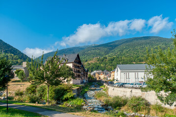 Wall Mural - Viella is the capital of the Valle de Aran and head of the municipality of Viella y Medio Arán, in the province of Lerida. Catalonia