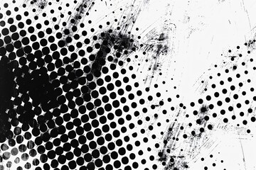 Detailed black and white halftone photo