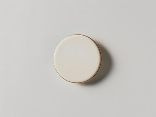 Wall Mural - Blank top view pin badge mockup