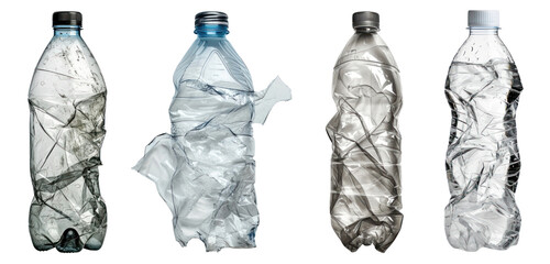 Poster - recycle plastic bottle packaging set