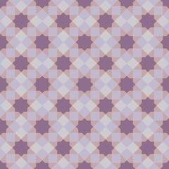 Wall Mural - seamless square geometric pattern. diamond shape abstract background, purple, brown, gray. texture d