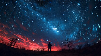Wall Mural - sky and  Star at night