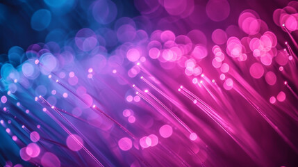 Abstract close up fiber optics light
