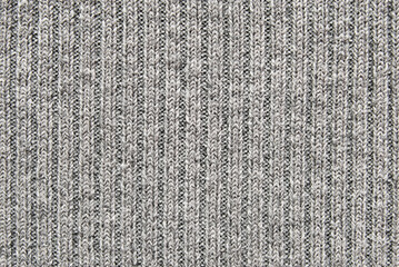 Wall Mural - Soft gray color ribbed knit fabric pattern close up as background