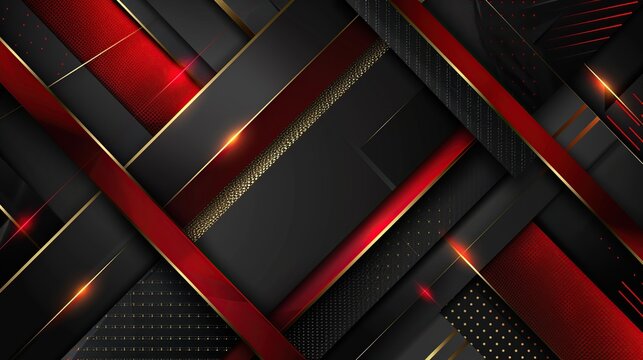 abstract background with glowing red lines