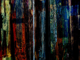 Wall Mural - abstract art texture. Colored boards. Modern creative art