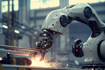 Wall Mural - industrial robot