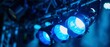 © STOCKYE STUDIO - radiant blue lighting spotlight creates a mesmerizing aura, captivating attention with its azure glow