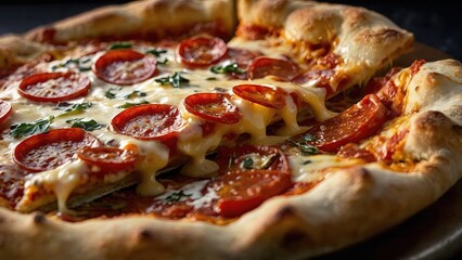 Deliciously Bubbling Pizza Photo