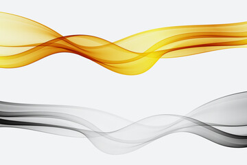 Wall Mural - Gold and silver abstraction wave, curved lines of wave flow.