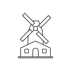 Wall Mural - windmill icon illustration