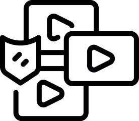 Poster - Shield is protecting video players representing secure video streaming