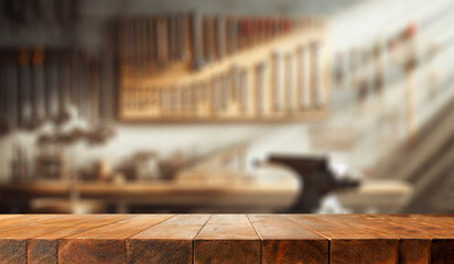 Wall Mural - desk of free space and workspace interior. natural light.
