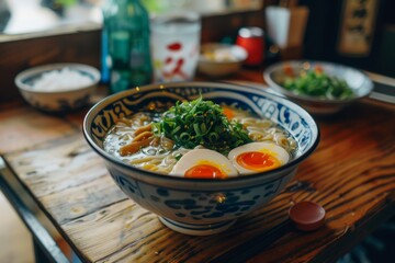 Sticker - Single serving of delectable Japanese ramen bowl