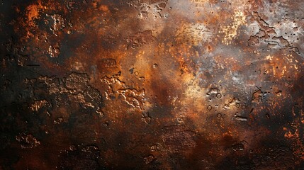 Wall Mural - old grunge copper rustic texture for background